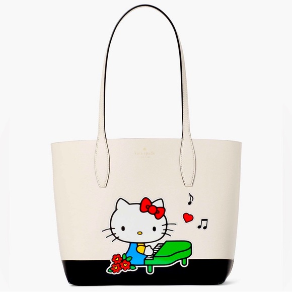 kate spade Handbags - SOLD! NWT! KATE SPADE X SANRIO HELLO KITTY TOTE & WRISTLET